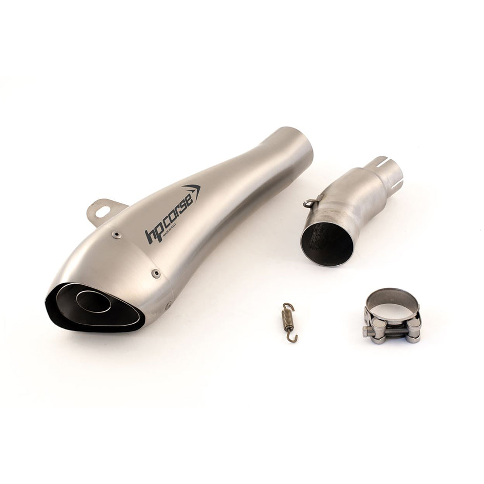 HP Corse Hydroform Satin Stainless Steel Slip-On Kit (Road Legal) – Triumph Street Triple 675 2013–2016 / Triumph Street Triple 675 R/RX 2013–2016