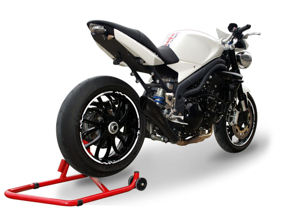 HP Corse Hydroform Black Coated Stainless Steel Slip-On Kit (Road Legal) – Triumph Speed Triple 1050 2007–2010