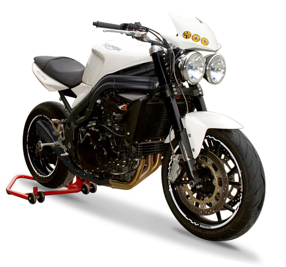 HP Corse Hydroform Black Coated Stainless Steel Slip-On Kit (Road Legal) – Triumph Speed Triple 1050 2007–2010
