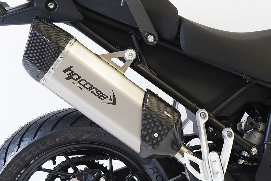 HP Corse SPS Carbon 350 Titanium Slip-On Kit (Road Legal) – Triumph Tiger 850 Sport 2021–2023 / Triumph Tiger 900 / GT / Rally 2020–2023