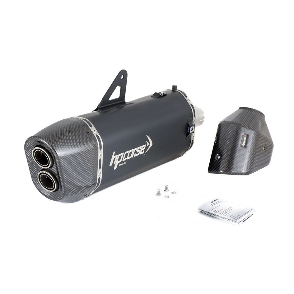 HP Corse SP-3 Carbon 350 Black Coated Stainless Steel Slip-On Kit (Road Legal)