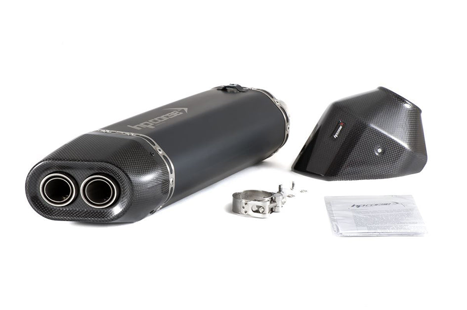 HP Corse SP-3 Carbon 350 Black Coated Stainless Steel Slip-On Kit (Road Legal)