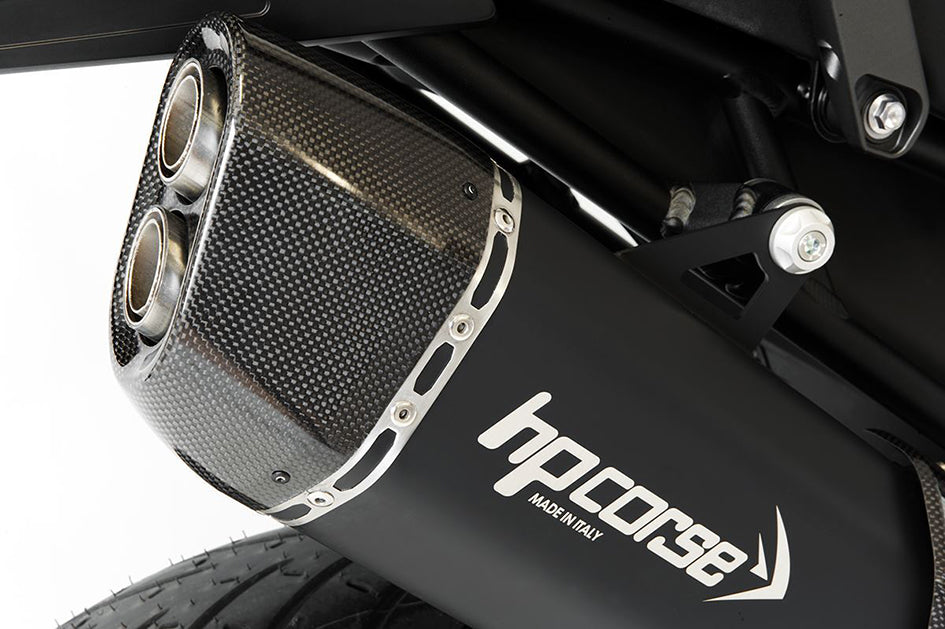 HP Corse SP-3 Carbon 350 Black Coated Stainless Steel Slip-On Kit (Road Legal)