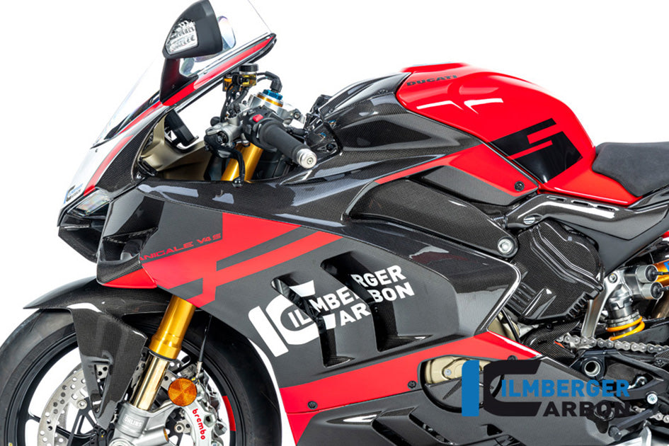Ilmberger Carbon Fairing Side Panel (Left Hand Side) (Gloss Finish) - (V4 / S Models)