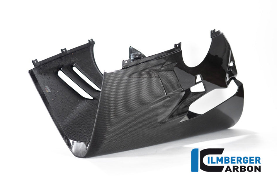 Ilmberger Carbon Bellypan For Higher Exhaust and Sidestand (Gloss Finish) - (V4 / S Models)