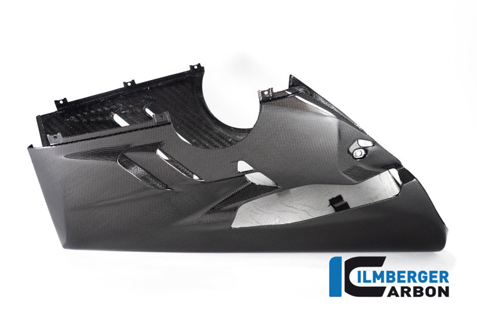 Ilmberger Carbon Bellypan For Higher Exhaust and Sidestand (Gloss Finish) - (V4 / S Models)