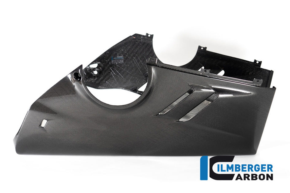 Ilmberger Carbon Bellypan For Higher Exhaust and Sidestand (Gloss Finish) - (V4 / S Models)