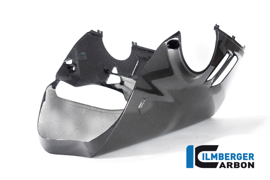 Ilmberger Carbon Bellypan For Higher Exhaust and Sidestand (Gloss Finish) - (V4 / S Models)