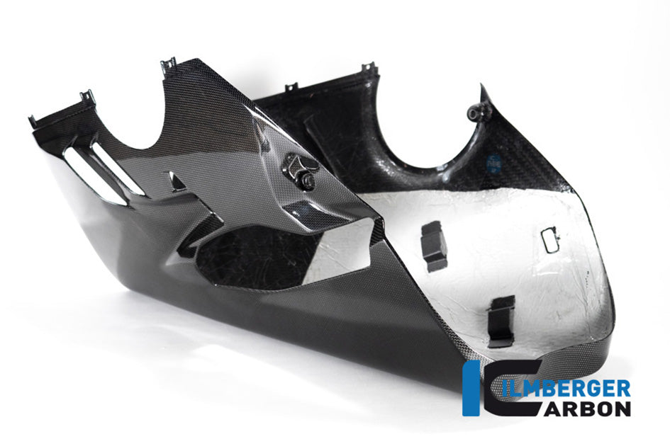 Ilmberger Carbon Bellypan For Higher Exhaust and Sidestand (Gloss Finish) - (V4 / S Models)