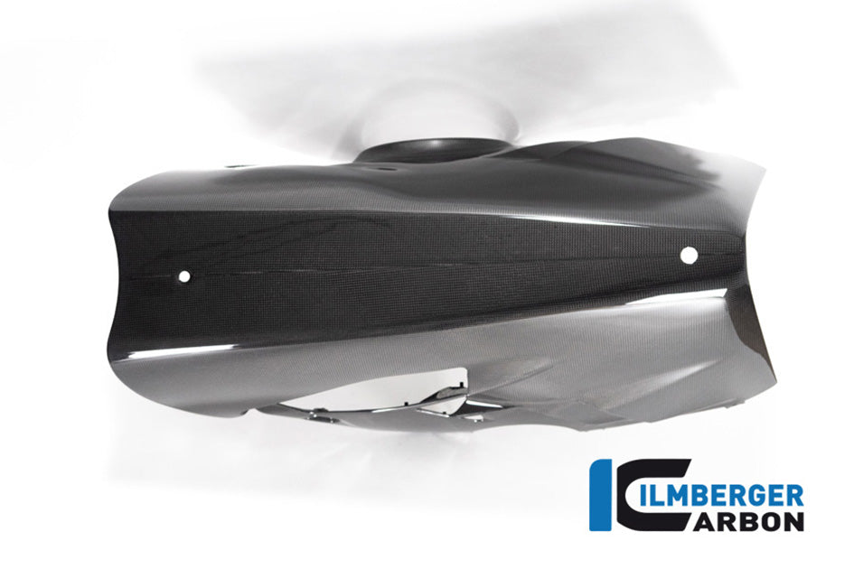 Ilmberger Carbon Bellypan For Higher Exhaust and Sidestand (Gloss Finish) - (V4 / S Models)