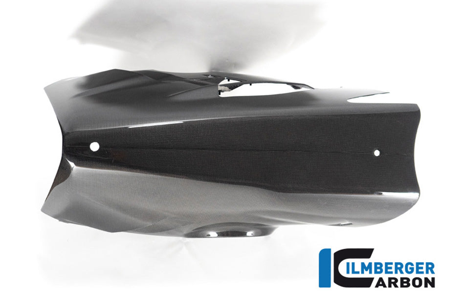 Ilmberger Carbon Bellypan For Lower Exhaust and Sidestand (Gloss Finish) - (V4 / S Models)