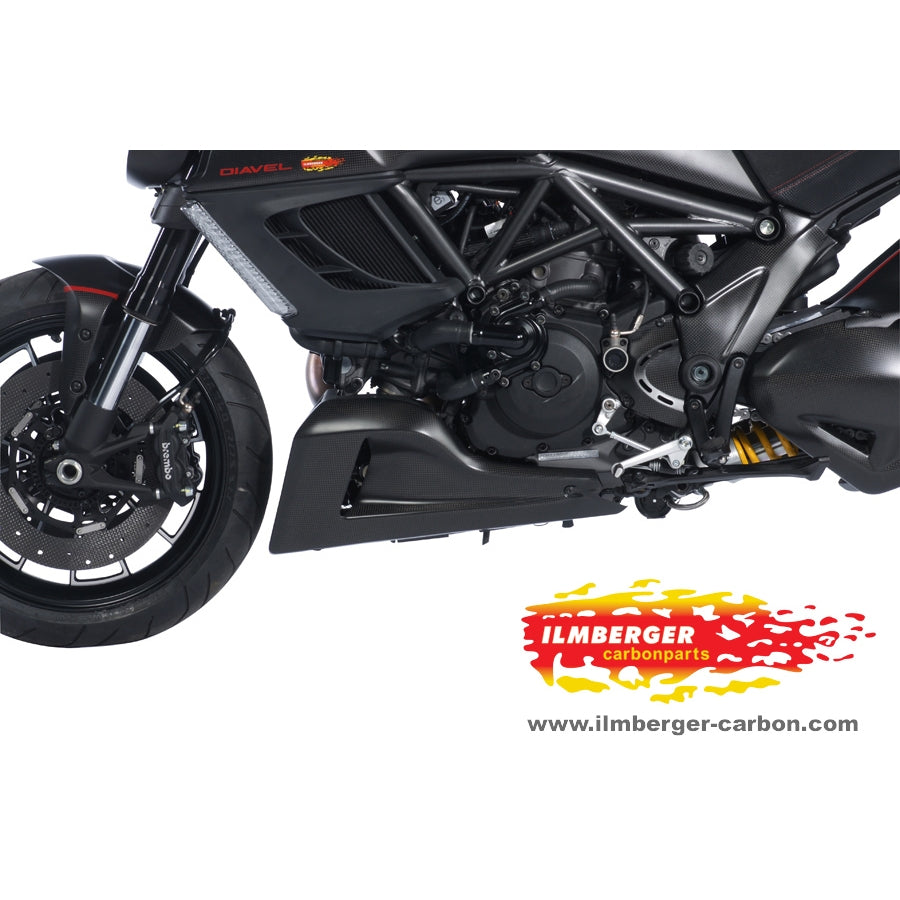 Ilmberger Carbon Bellypan/Oilcoolercover Left side - (Matt Finish)