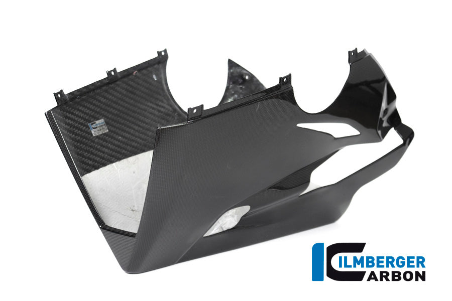Ilmberger Carbon Bellypan (For Use With Akrapovic Slip-On Kit) - Gloss Finish - (V4 / S & R Models)