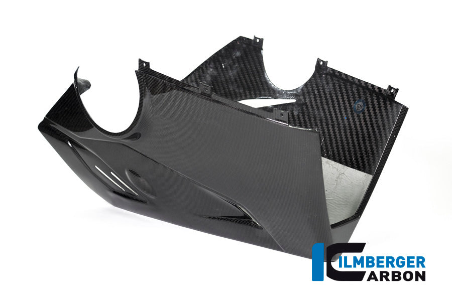 Ilmberger Carbon Bellypan (For Use With Akrapovic Slip-On Kit) - Gloss Finish - (V4 / S & R Models)
