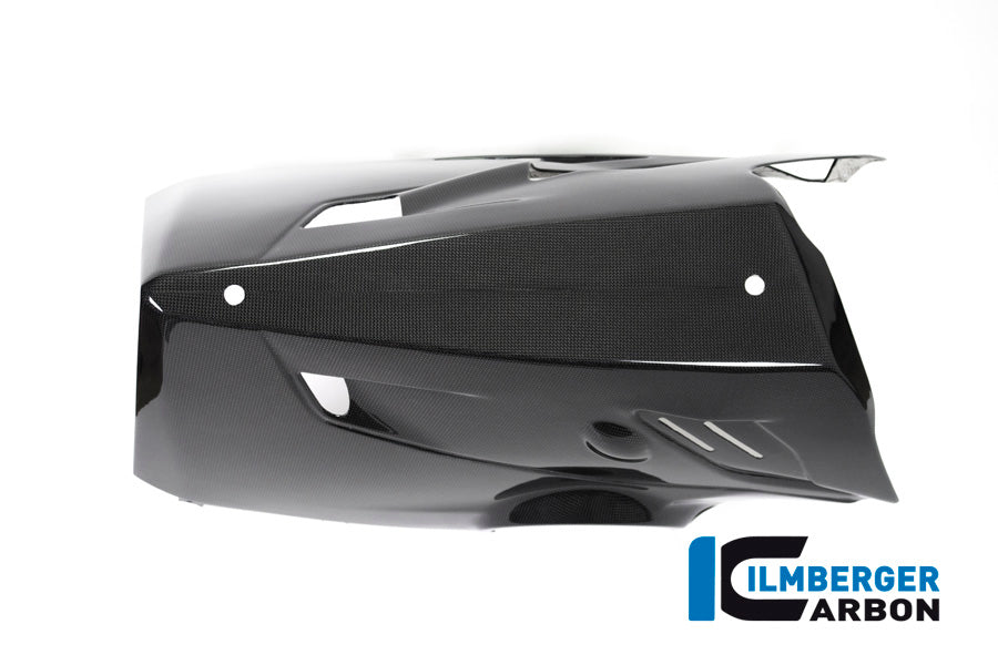 Ilmberger Carbon Bellypan (For Use With Akrapovic Slip-On Kit) - Gloss Finish - (V4 / S & R Models)