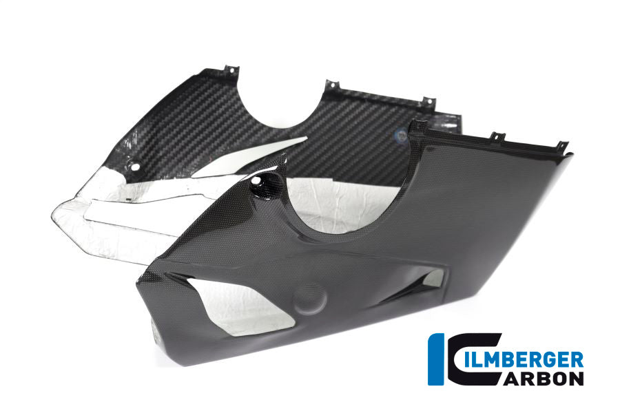 Ilmberger Carbon Bellypan (For Use With Akrapovic Full System) - Gloss Finish - (V4 / S & R Models)