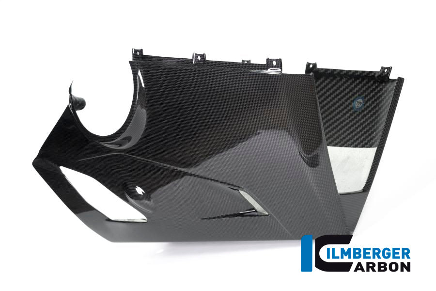 Ilmberger Carbon Bellypan (For Use With Akrapovic Full System) - Gloss Finish - (V4 / S & R Models)
