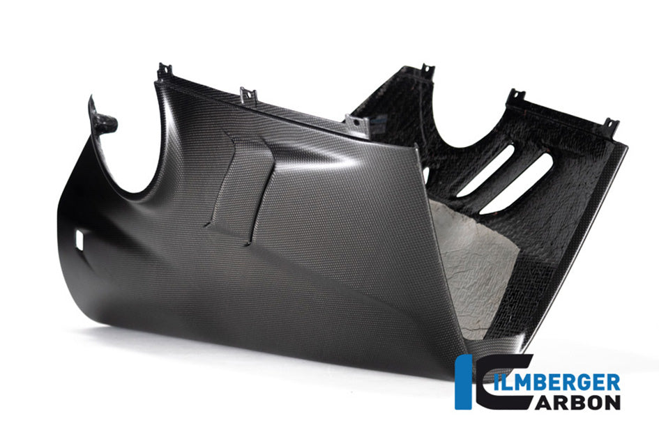 Ilmberger Carbon Bellypan For Higher Exhaust and Sidestand (Matt Finish) - (V4 / S Models)