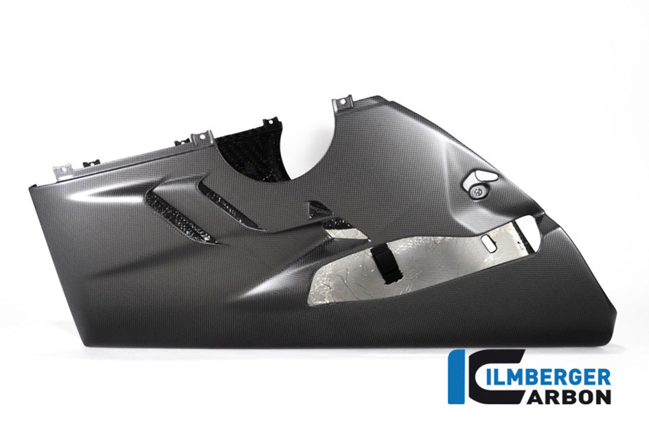 Ilmberger Carbon Bellypan For Higher Exhaust and Sidestand (Matt Finish) - (V4 / S Models)