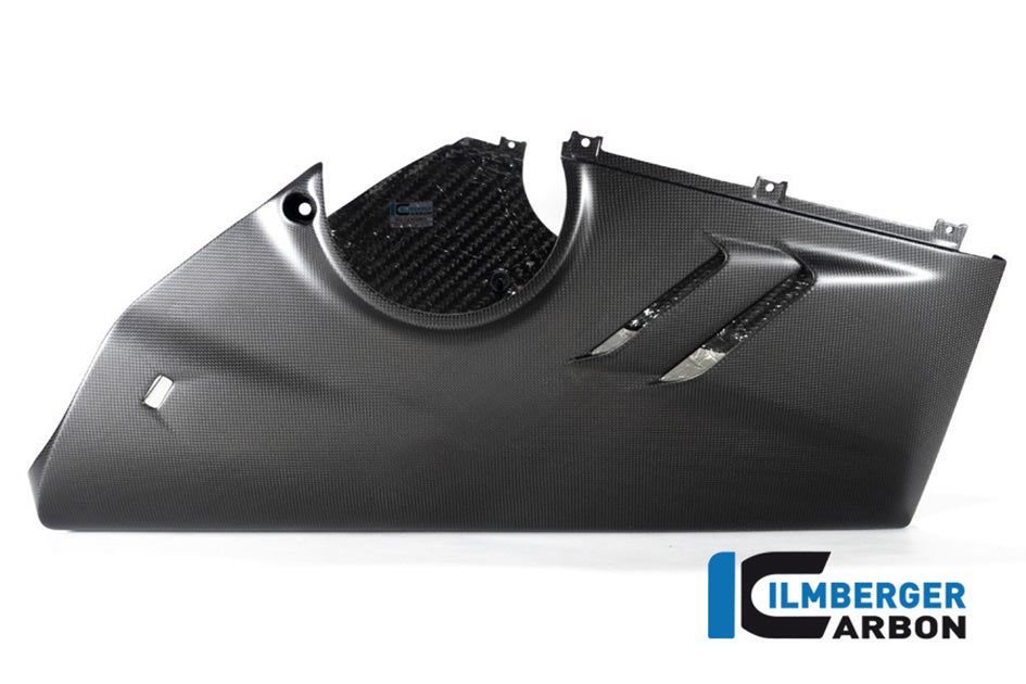 Ilmberger Carbon Bellypan For Higher Exhaust and Sidestand (Matt Finish) - (V4 / S Models)