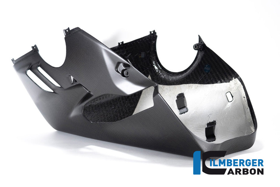 Ilmberger Carbon Bellypan For Higher Exhaust and Sidestand (Matt Finish) - (V4 / S Models)
