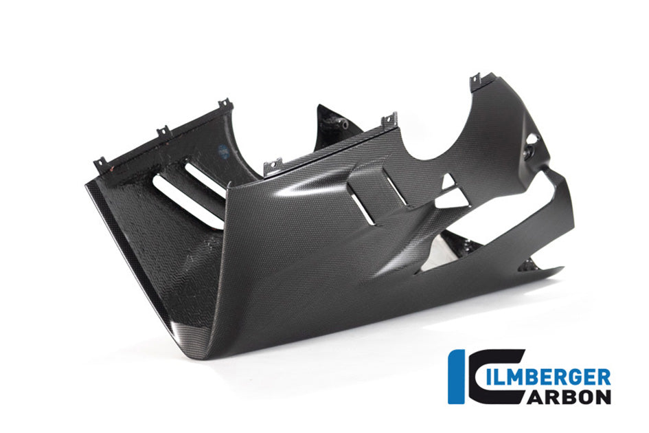 Ilmberger Carbon Bellypan For Lower Exhaust and Sidestand (Matt Finish) - (V4 / S Models)