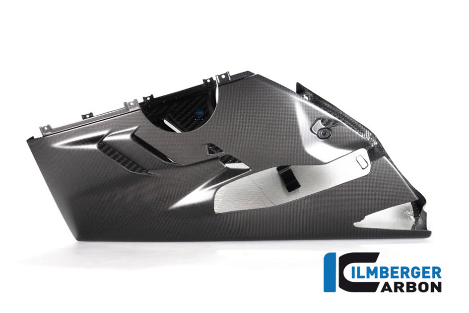 Ilmberger Carbon Bellypan For Lower Exhaust and Sidestand (Matt Finish) - (V4 / S Models)