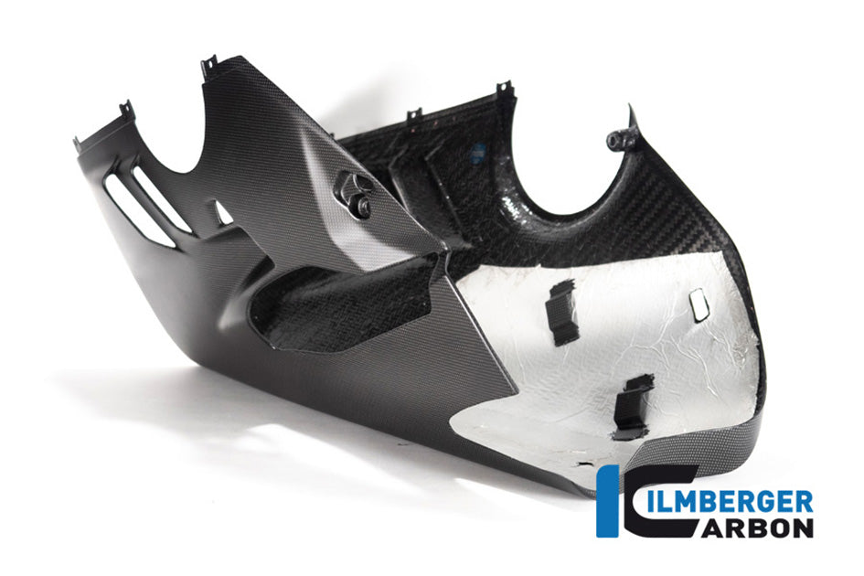 Ilmberger Carbon Bellypan For Lower Exhaust and Sidestand (Matt Finish) - (V4 / S Models)