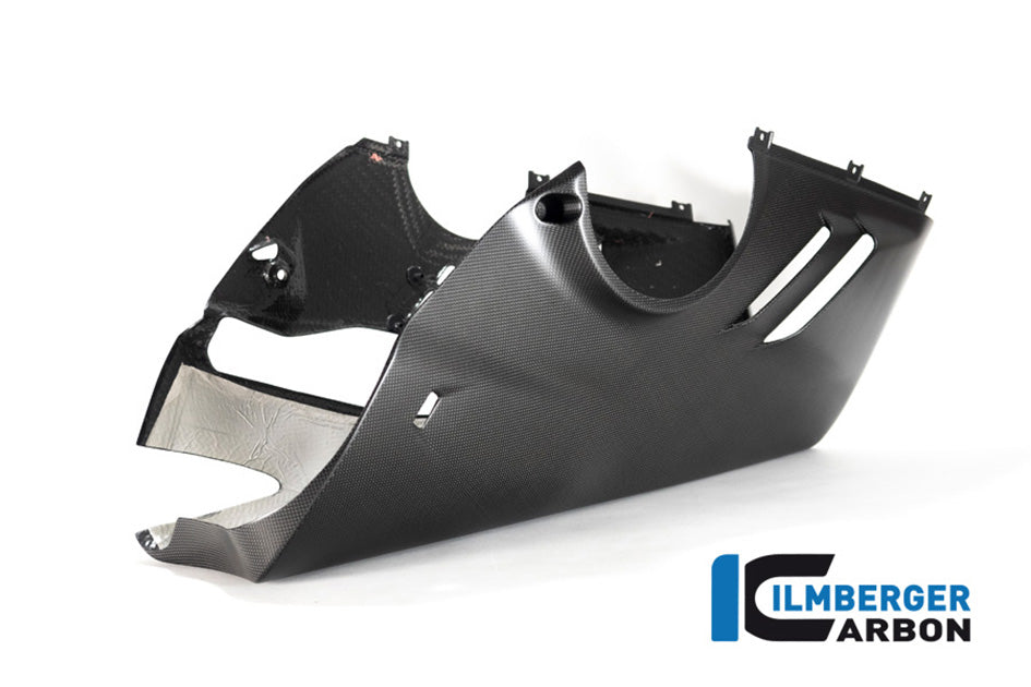 Ilmberger Carbon Bellypan For Lower Exhaust and Sidestand (Matt Finish) - (V4 / S Models)