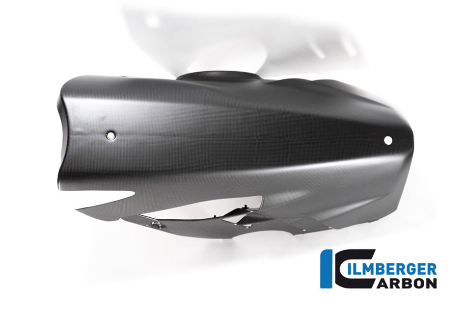 Ilmberger Carbon Bellypan For Lower Exhaust and Sidestand (Matt Finish) - (V4 / S Models)