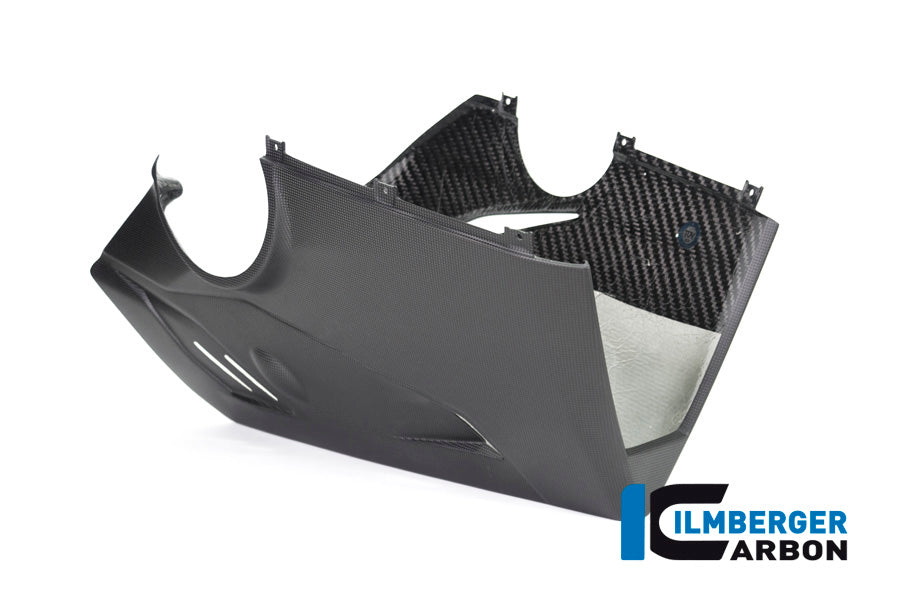 Ilmberger Carbon Bellypan (For Use With Akrapovic Slip-On Kit) - Matt Finish - (V4 / S & R Models)