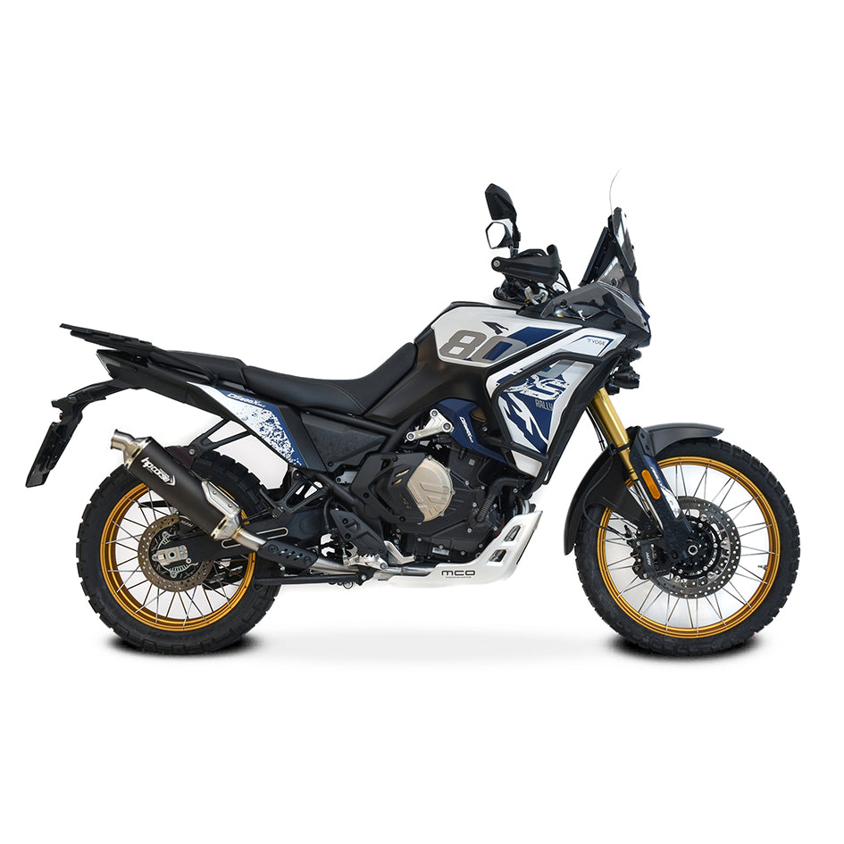 HP Corse SP-1 Evo Black Coated Titanium Slip-On Kit (Road Legal) – Voge DS 800X Rally 2025–2026