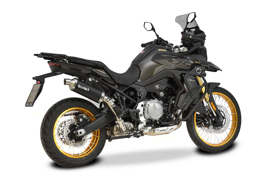 HP Corse SP-1 Evo Short Black Coated Titanium Slip-On Kit (Road Legal) – Voge DS 900X 2024–2026
