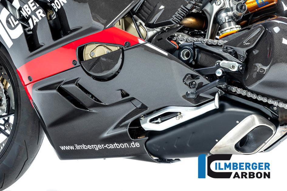 Ilmberger Carbon Bellypan (Left Hand Side) (Gloss Finish) - (V4 / S Models)
