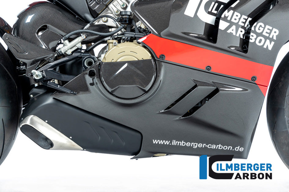 Ilmberger Carbon Bellypan (Right Hand Side) (Gloss Finish) - (V4 / S Models)