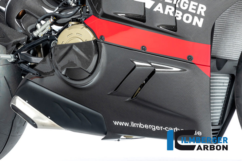 Ilmberger Carbon Bellypan (Right Hand Side) (Gloss Finish) - (V4 / S Models)