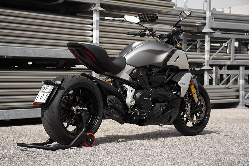 HP Corse Hydroform Black Coated Stainless Steel Slip-On Kit (Race) – Ducati Diavel 1260 2019–2022