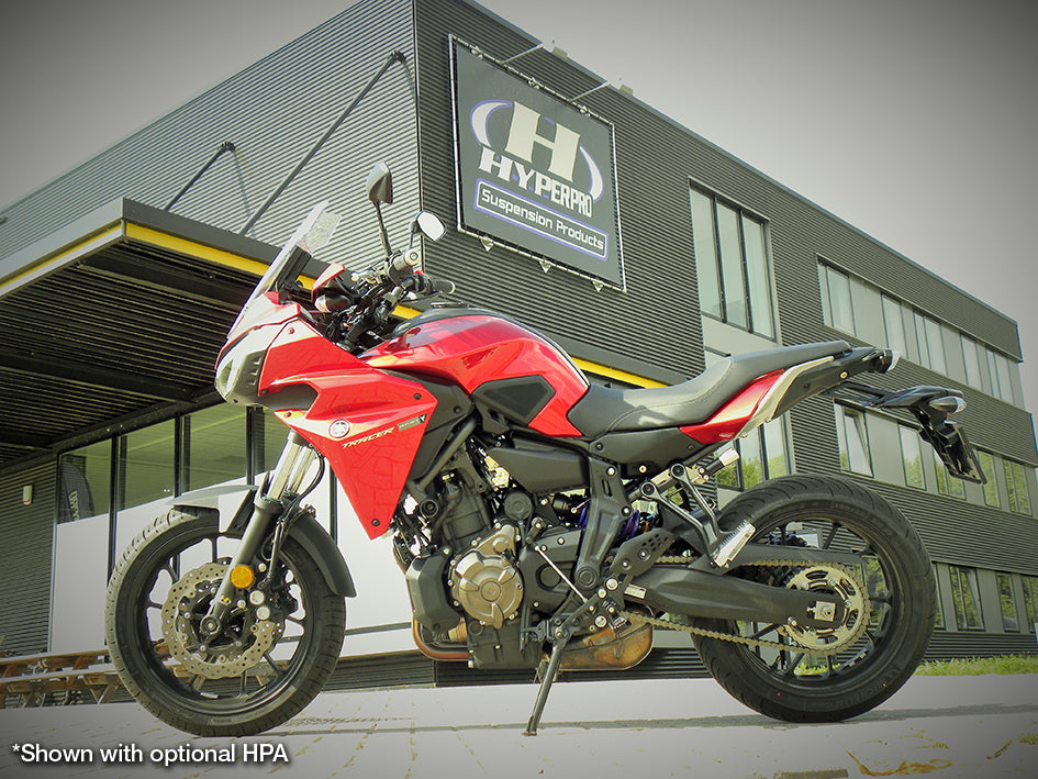 Hyperpro Fully Adjustable Shock (Hose Reservoir) - High & Low Speed Compression - Bespoke Order To Riders Own Specification - Manual Preload – Yamaha Tracer 700 / GT 2016–2019