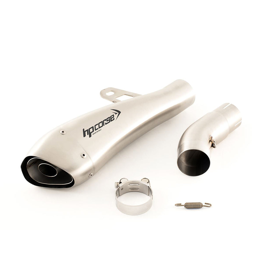 HP Corse Hydroform Satin Stainless Steel Slip-On Kit (Road Legal) – Yamaha FZ8 / Fazer 800 2010–2015