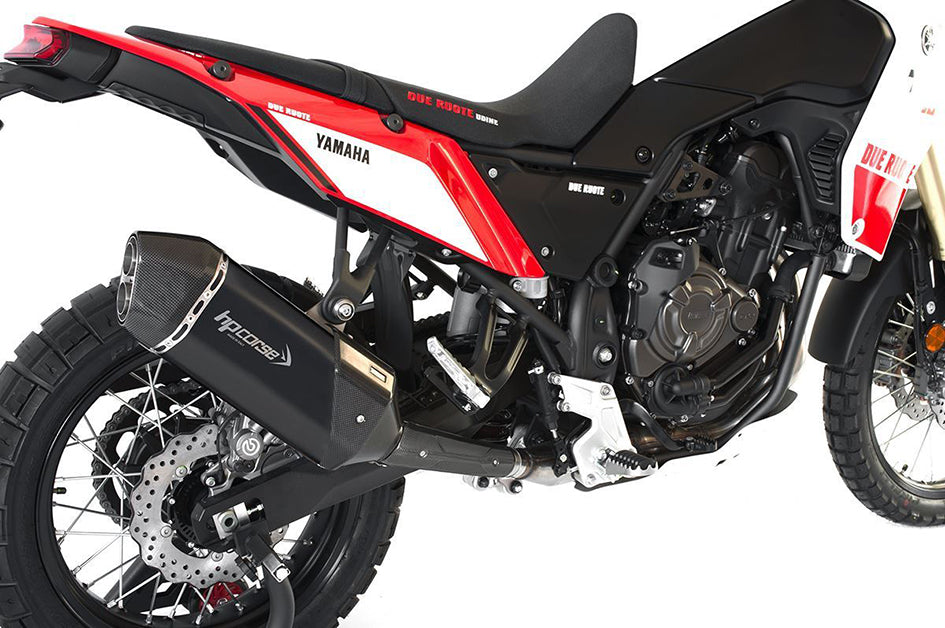 HP Corse SPS Carbon Short Black Coated Stainless Steel Slip-On Kit (Road Legal) – Yamaha Tenere 700 2019–2026