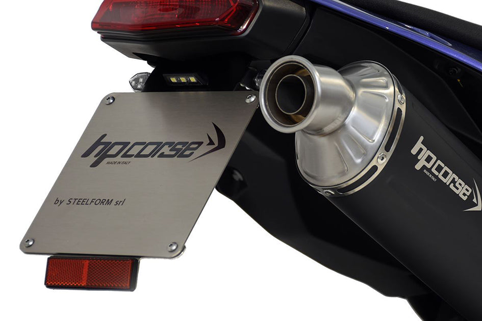 HP Corse High Level Licence Plate Holder - (for use with high level exhausts)