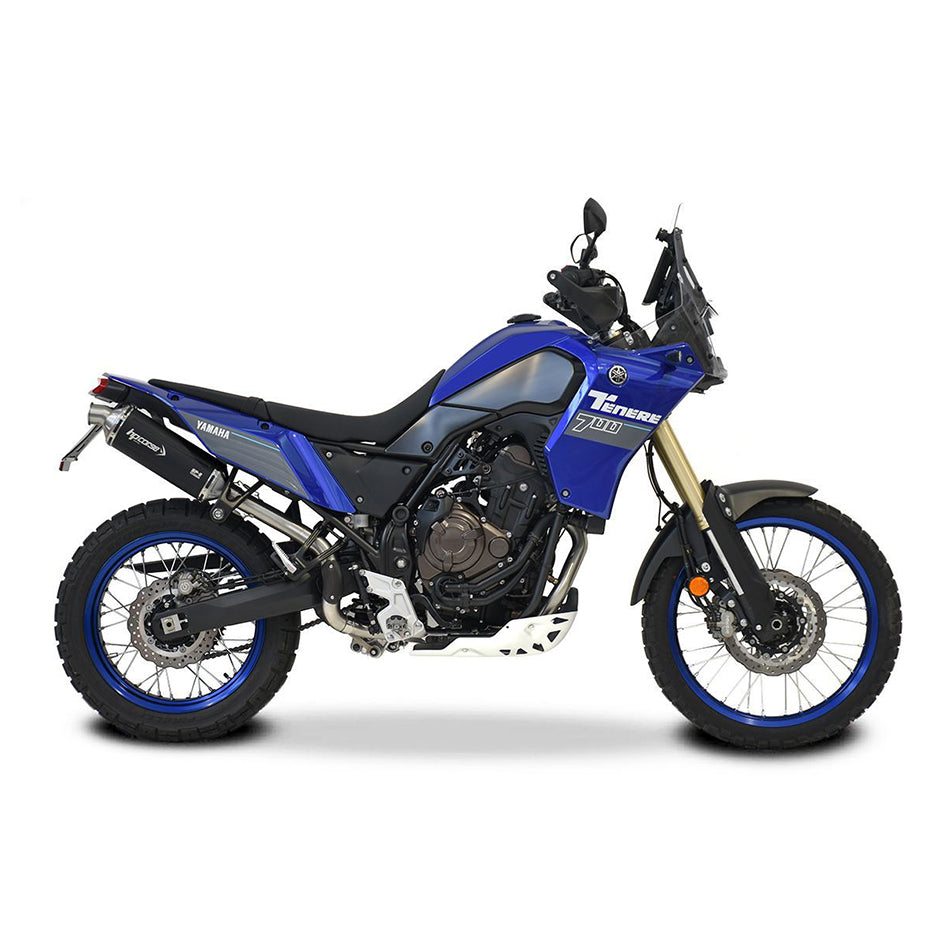 HP Corse SP-2 Short High Level Black Coated Titanium Slip-On Kit (Road Legal) – Yamaha Tenere 700 2019–2026