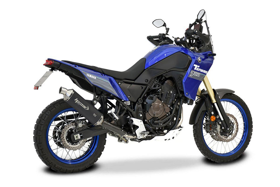 HP Corse SP-2 Short Black Coated Titanium Slip-On Kit (Road Legal) – Yamaha Tenere 700 2019–2026