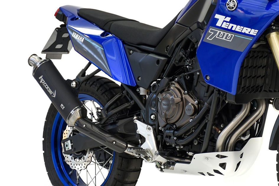 HP Corse SP-2 Short Black Coated Titanium Slip-On Kit (Road Legal) – Yamaha Tenere 700 2019–2026