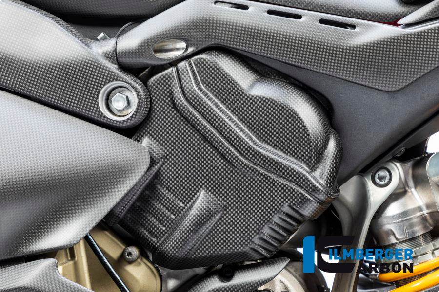 Ilmberger Carbon Cam Cover (Left) - Matt Finish - (V4 / S Models)