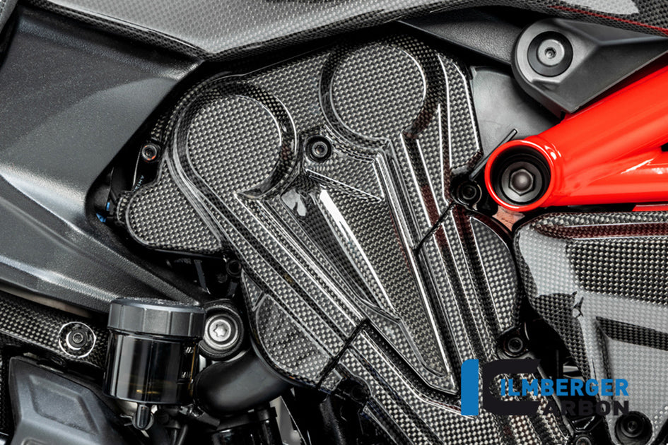 Ilmberger Carbon Cambeltcover Vertical Cylinder - Gloss Finish
