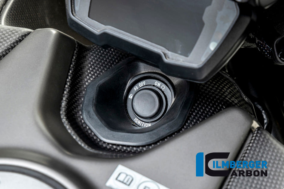 Ilmberger Carbon Ignition Switch Cover - Matt Finish – Ducati Diavel 1260 2019–2022